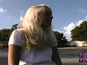 I, an all natural blonde, get naked at the local park, showing my shaved pussy