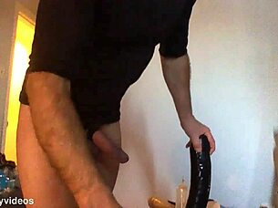 My ass craves huge toys in solo homemade update