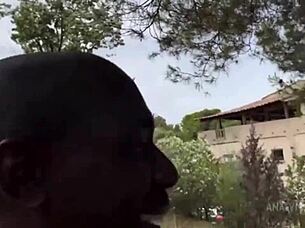 skinny french teen gets fucked hard by big black cock in anal scene!