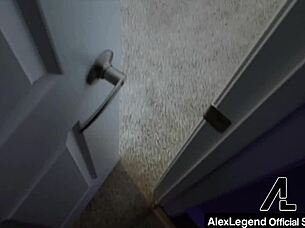 brunette lily lanes as cheating wife with alex legend