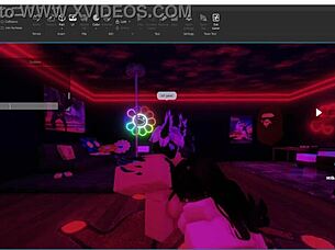 He fucks the bitch in the studio, inviting others to join.