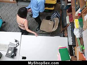 Penelope reed rides pussy in office punishment!