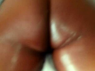oil massage for big booty ebony wife
