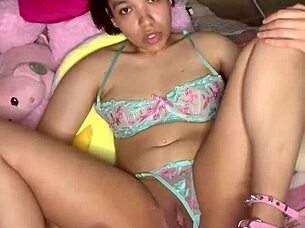 Hot Manaia talks dirty about older men during her first anal