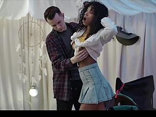 Hot Teen 18+ Freezes as Bestie Delivers Intense Squirting Orgasms in Dorm