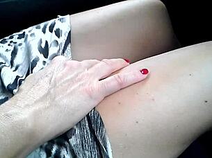 Watch Me Finger Myself While Driving in This Wild Car Scene! 🚘