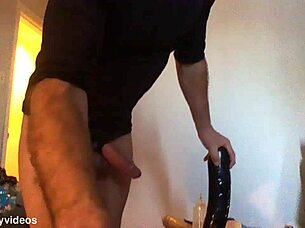 My ass craves huge toys in solo homemade update