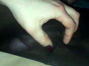 Amature Cum in Pantyhose Lingerie Fast Handjob!