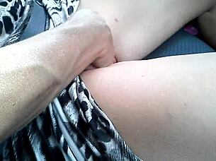 Watch Me Finger Myself While Driving in This Wild Car Scene! 🚘