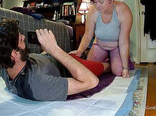 i wet panties and piss on andy while playing with his dick