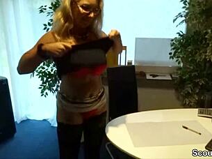 Milf boss helps young apprentice with his first hardcore bang