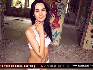 Slim Teen Megan Banged in Abandoned Hospital