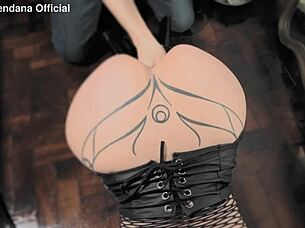 extreme gape on the mirror with fisting?