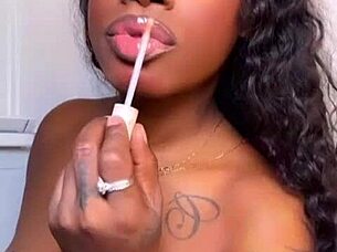 11inch bbc punishes ebony stepsister with sloppy sucking and cumshot