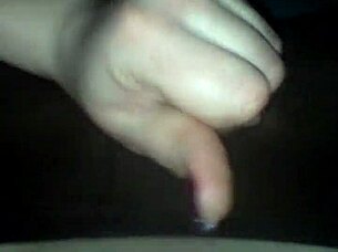 Amature Cum in Pantyhose Lingerie Fast Handjob!