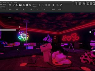 He fucks the bitch in the studio, inviting others to join.