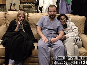 jasmine rose's thigh gets blasted with cum in pov version, but is it as hot as backstage domination?