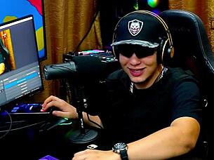 geisy dk shows off her beautiful back tattoo and commands ruan to put her on all fours for outdoor sex