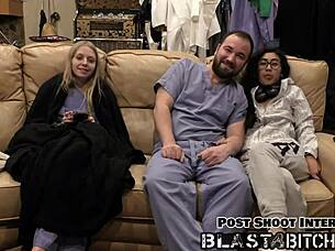 jasmine rose's thigh gets blasted with cum in pov version, but is it as hot as backstage domination?