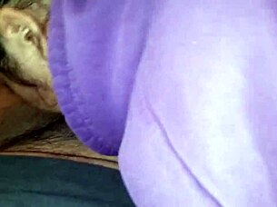 Emotional moment with girlfriend sucking cock passionately