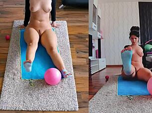 Naked Workout Spreading Ass – Get Fit or Frisky?