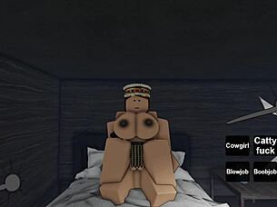 Busty English Queen Feels Intense Pleasure Fucking Roblox Noob