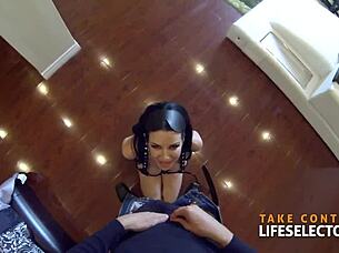 veronica avluv says, 'submit to my rough domination and deepthroat'