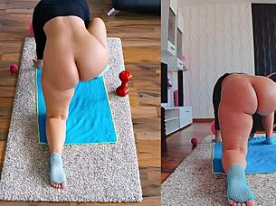 Naked Workout Spreading Ass – Get Fit or Frisky?