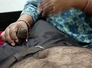 putting something in stepsister's mouth in bedroom