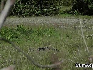 Naughty Looker Sucks Cumshot On Her Face