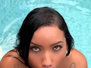 Asian teen fucks black cock at gloryhole