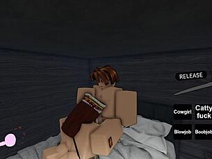 Busty English Queen Feels Intense Pleasure Fucking Roblox Noob