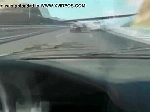 Young adult engages in solo play with toys in car