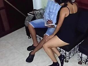 Seduction of my professor in the dorm, I had to record it