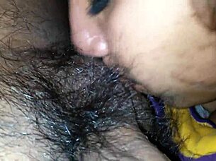 Emotional moment with girlfriend sucking cock passionately