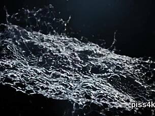 Why Do Cuddly Lesbo Teens Get Splashed with Piss and Splatter Wet Cunts in Garage?