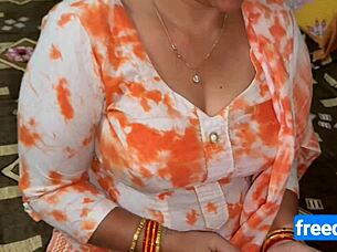 Village milf with big boobs bangs young boy hard