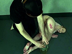 Big Ass Kinky Slut Rebel Rhyder Filled with Piss Enemas Before Acrobatic Somersaults