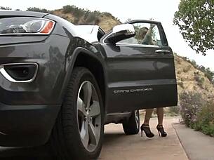 How does this Asian lesbian with pierced nipples get royal treatment in a jacuzzi?