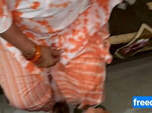 Village milf with big boobs bangs young boy hard