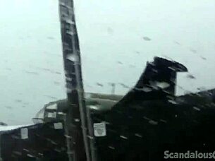 Teen Hottie Undresses And Masturbates In Outdoor Car