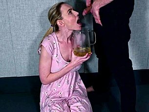 Big Ass Kinky Slut Rebel Rhyder Filled with Piss Enemas Before Acrobatic Somersaults