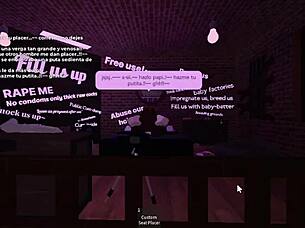 this blonde bbc lover from roblox has rough sex with me