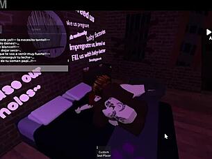 this blonde bbc lover from roblox has rough sex with me