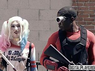 Skinny Petite Teen Aria Alexander In Suicide Squad Xxx Parody Gets Wet Pussy Cum