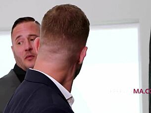 Petite Office Babe Bent Over for Hardcore Doggy Action