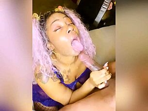 Spit in My Mouth During BBW Blowjob!