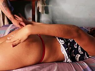 Blindfolded girl gets hard time with pussy fucking and creampie?