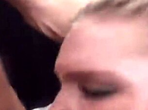 A sexy lady engages in hard sex at full speed.