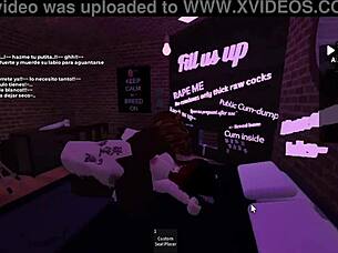 this blonde bbc lover from roblox has rough sex with me